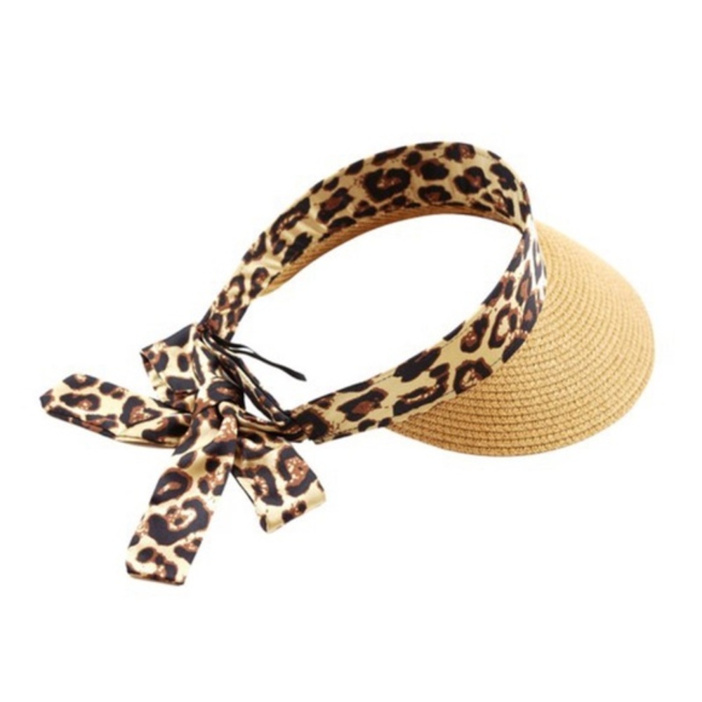 Leopard sun visor hat - Picture 3 of 4